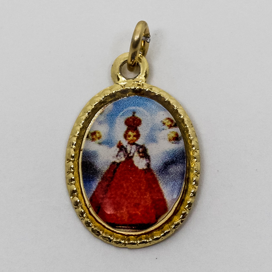Medalha foto de Menino Jesus de Praga (pacote com 100 medalhas)