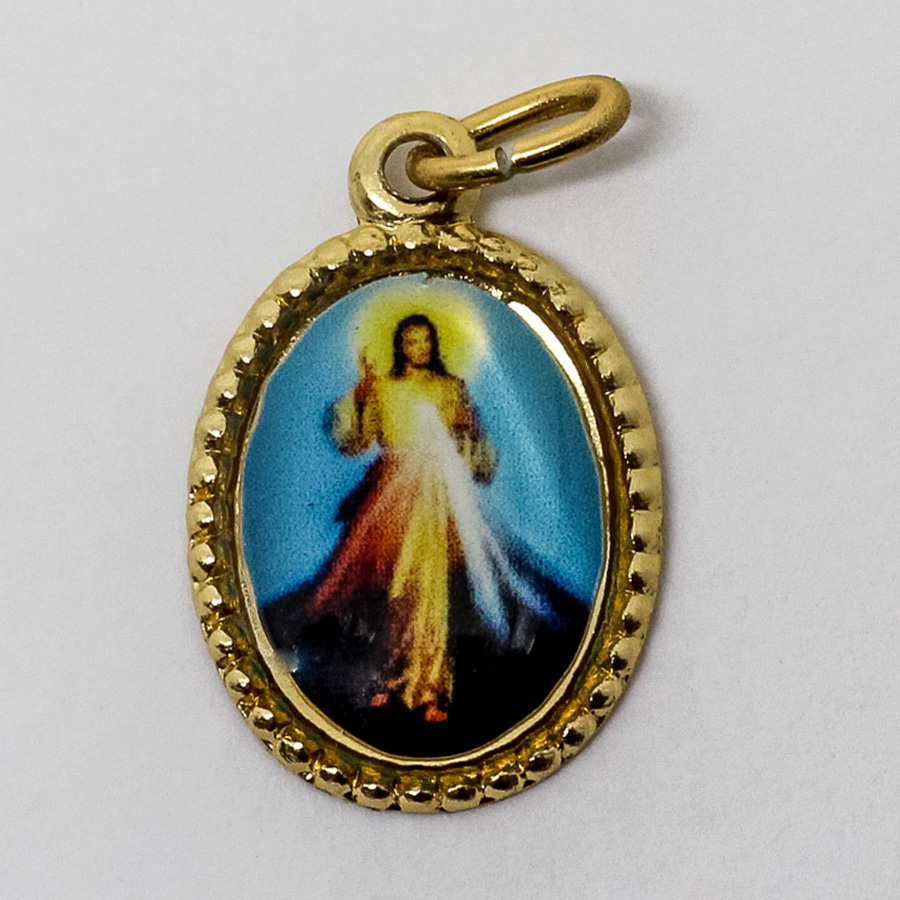 Medalha foto de Jesus Misericordioso (pacote com 100 medalhas)