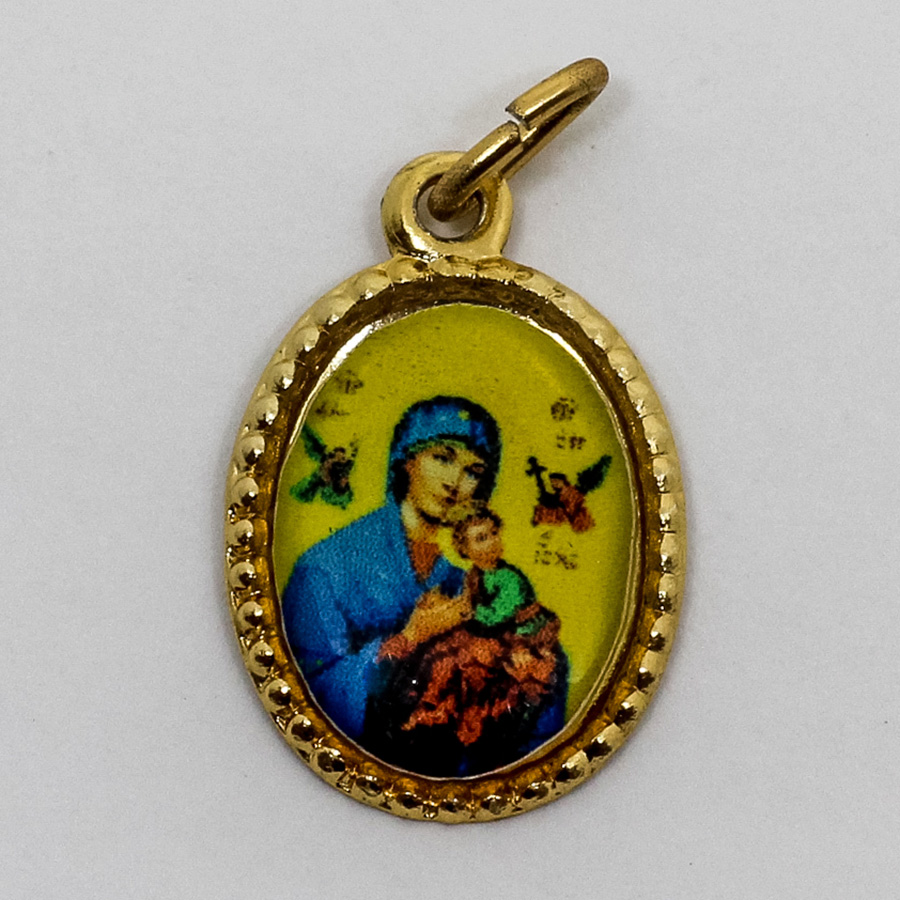 Medalha foto de Nossa Senhora do Perpétuo Socorro (pacote com 100 medalhas)