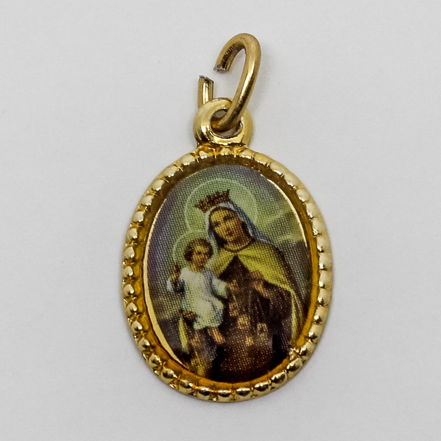 Medalha foto de Nossa Senhora do Carmo (pacote com 100 medalhas)